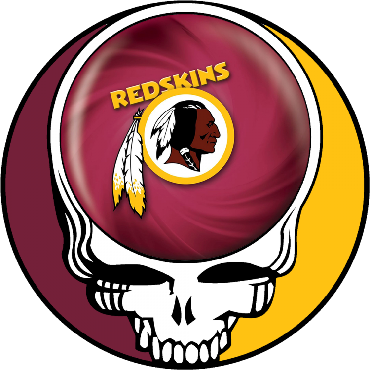 Washington Redskins skull logo fabric transfer